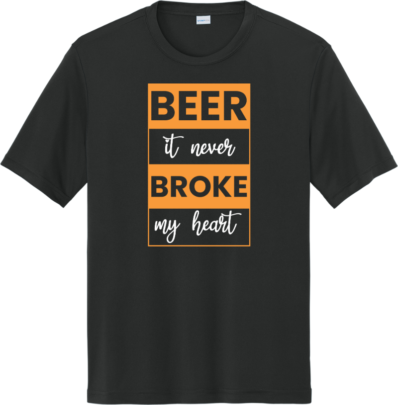 Beer Never Broke My Heart Tee - Black