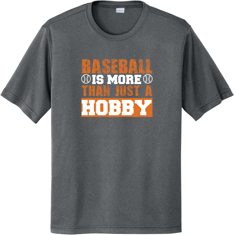 Baseball More Than A Hobby - Iron Grey Heather